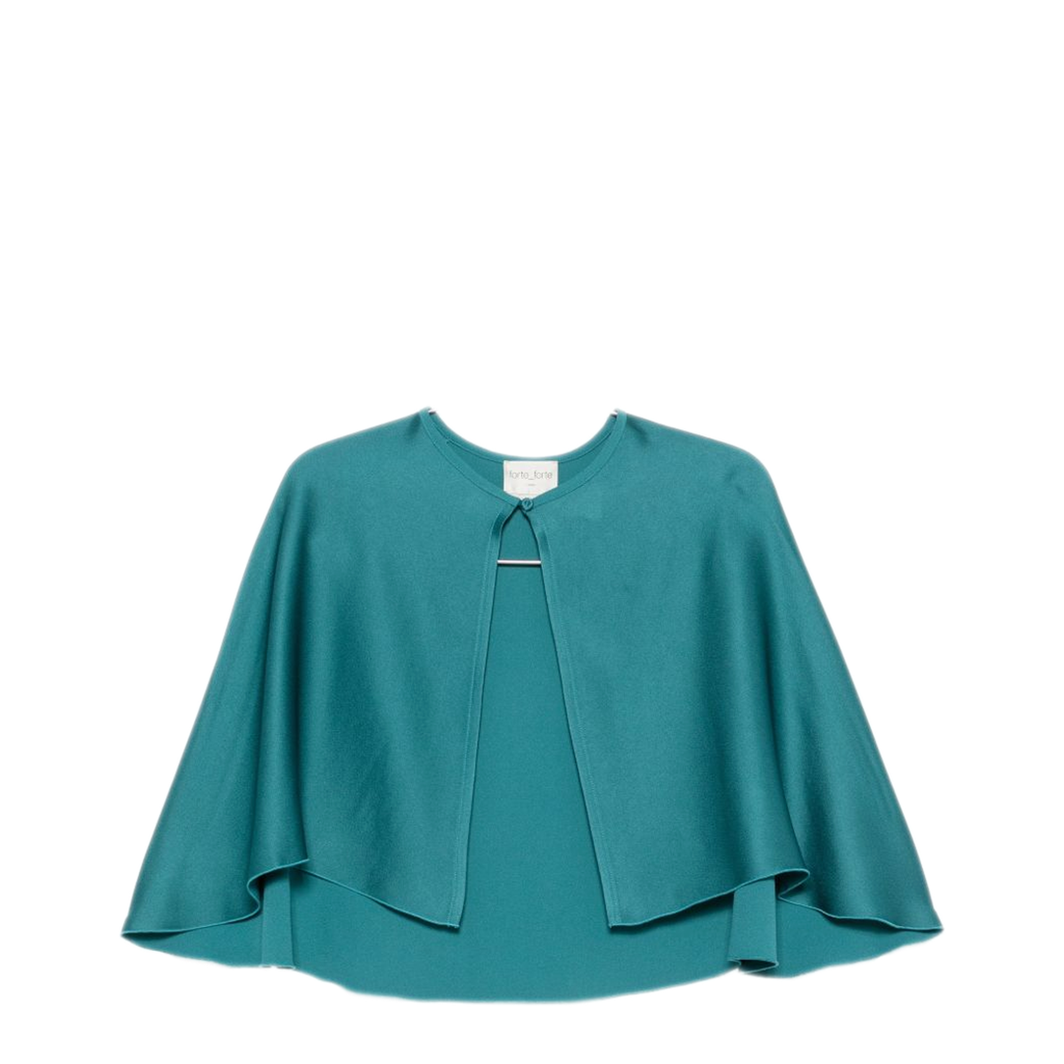 MAYFEYR - Forte Forte - Cape Shirt - 15065MYSCARFJADE