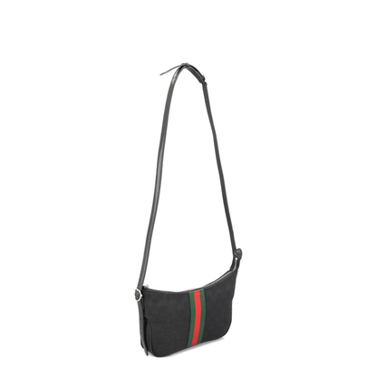 Lunetta Small GG Canvas Crossbody - Black