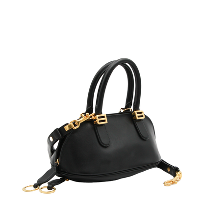 Bolero Mini Smooth Calfskin Bowling Bag - Noir