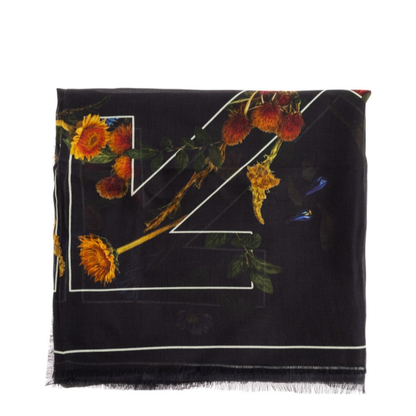 Floral-Print Scarf
