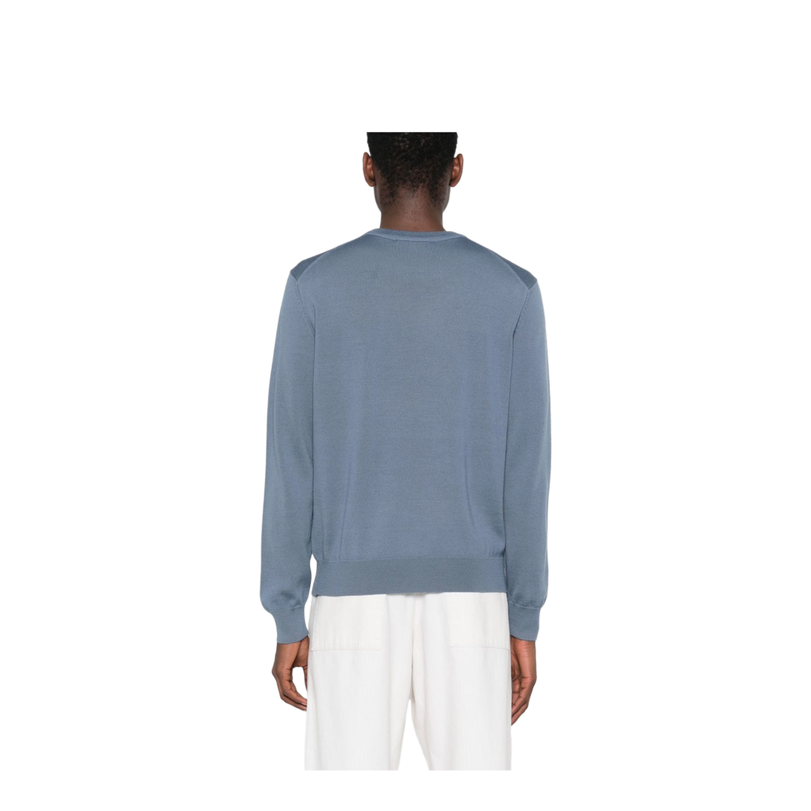 Bold Fox Head Knit - Breton Blue