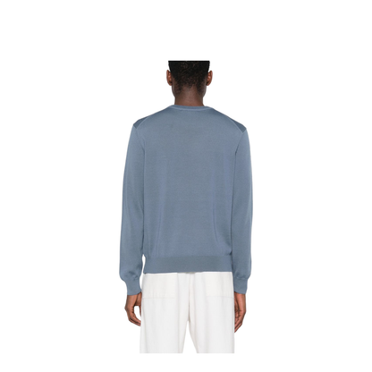 Bold Fox Head Knit - Breton Blue