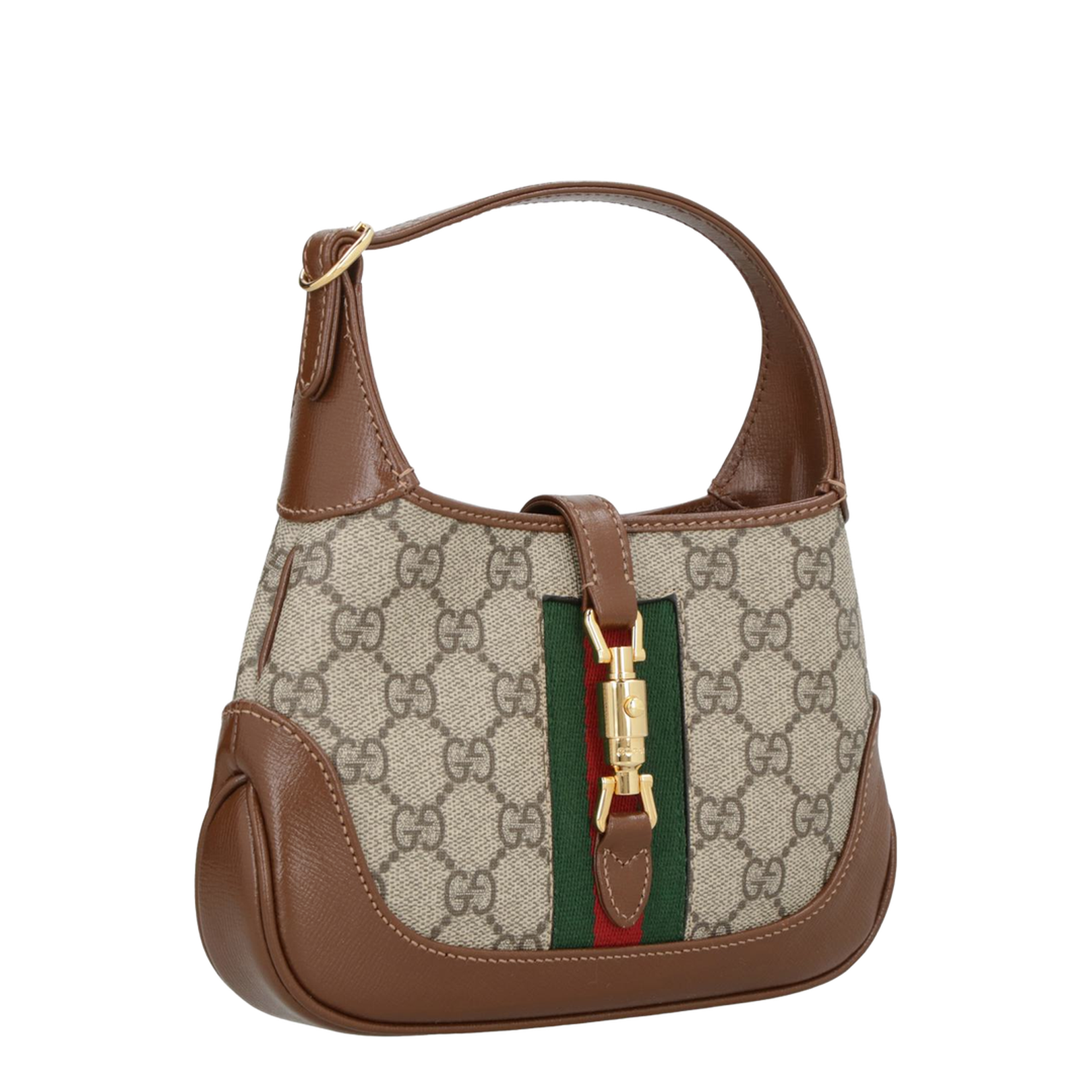 Ophidia Mini Leather Shoulder Bag - Brown