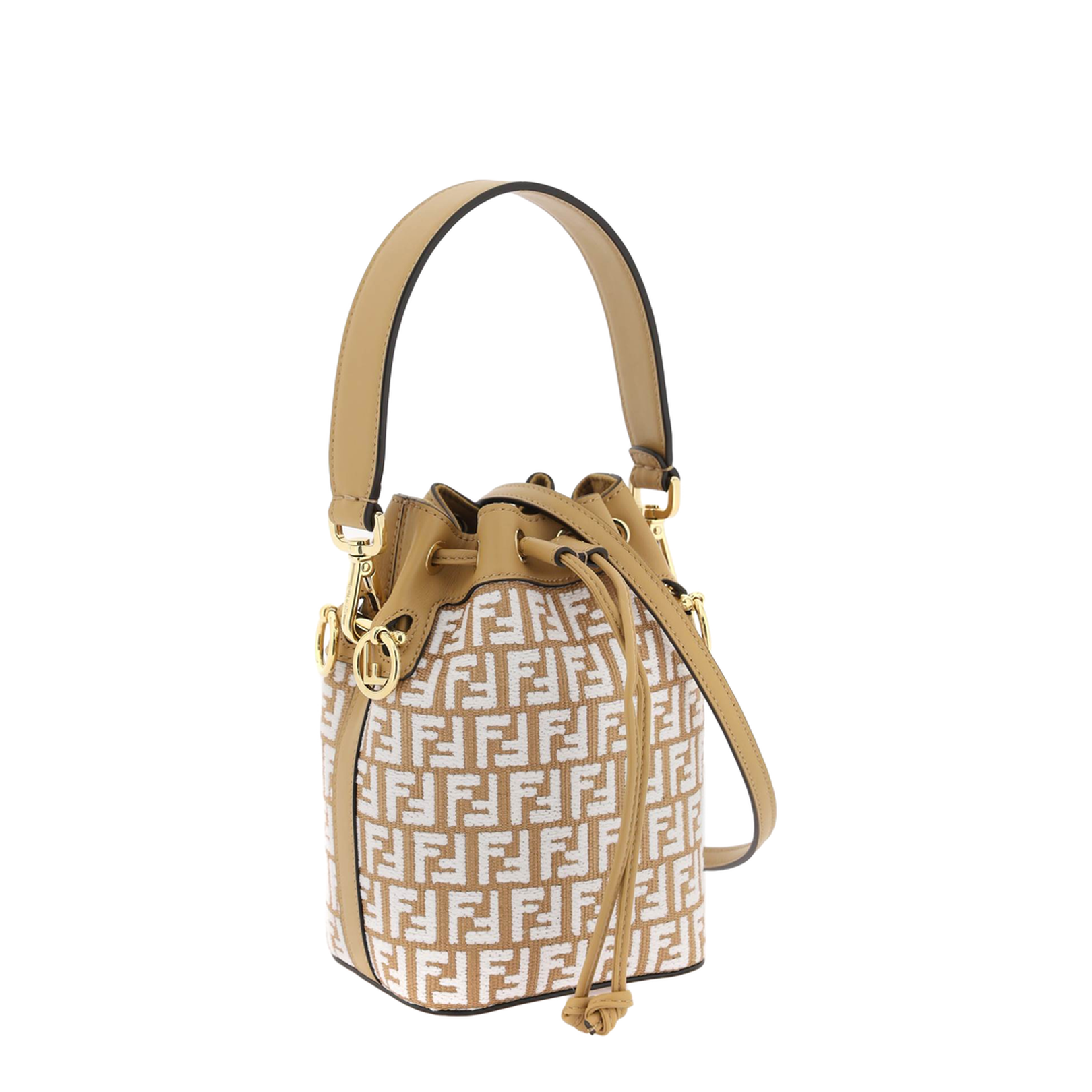 Mon Tresor Canvas Bucket Bags - Beige