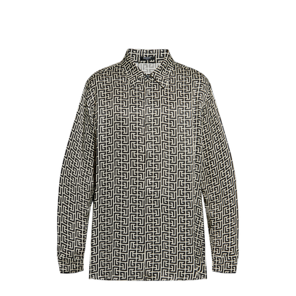 Monogrammed Flowing Shirt