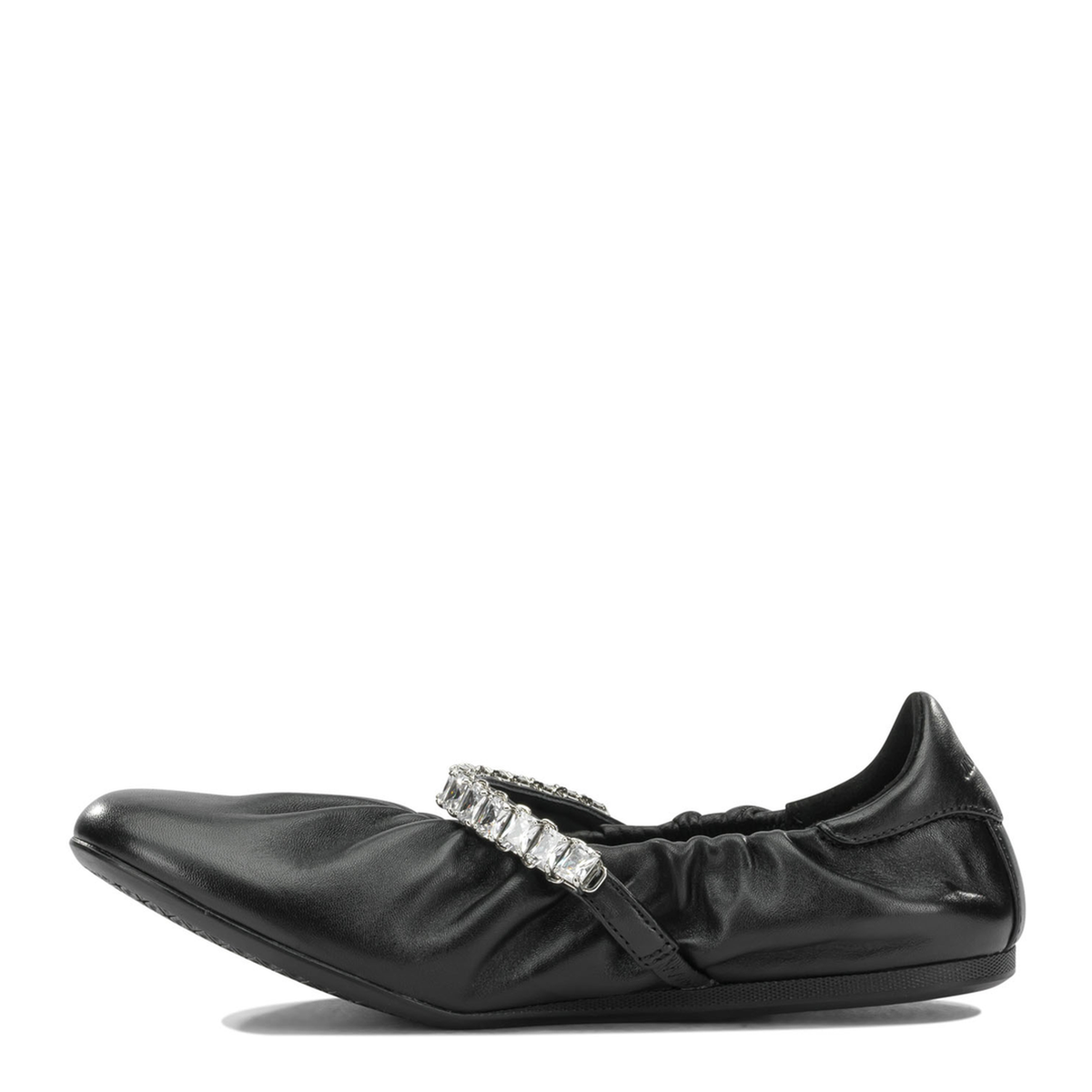 MAYFEYR - Jimmy Choo - Jade Classic Ballet Flats - JADEBALLERINAGKEXBLACKCRYSTAL