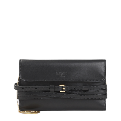 MAYFEYR - Moschino - Black Leather Clutch - MC5600PP0POA1000