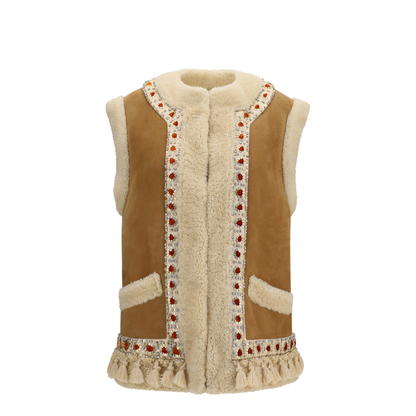 MAYFEYR - Valentino - Suede And Fur Vest - 9B3NL0AD9FC