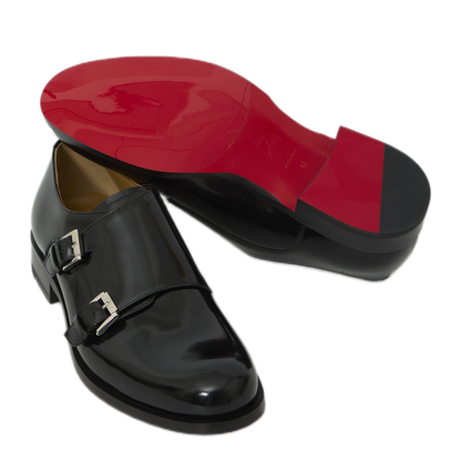 MAYFEYR - Christian Louboutin - Moustachou Monk Lace-Up Shoes - 3260268BK01