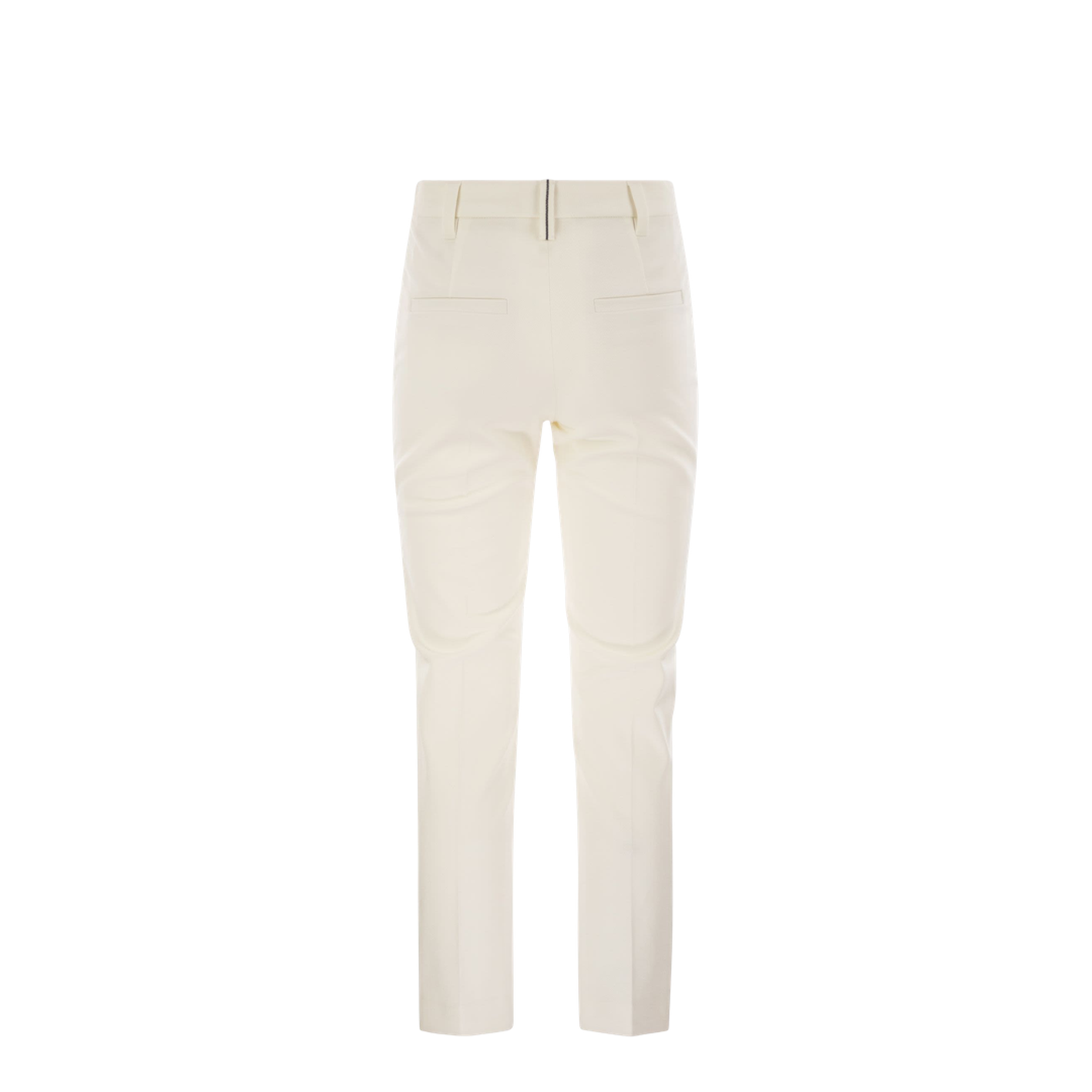 Cigarette Trousers Stretch Cotton