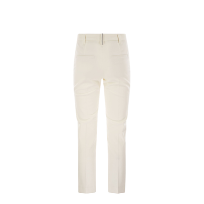 Cigarette Trousers Stretch Cotton