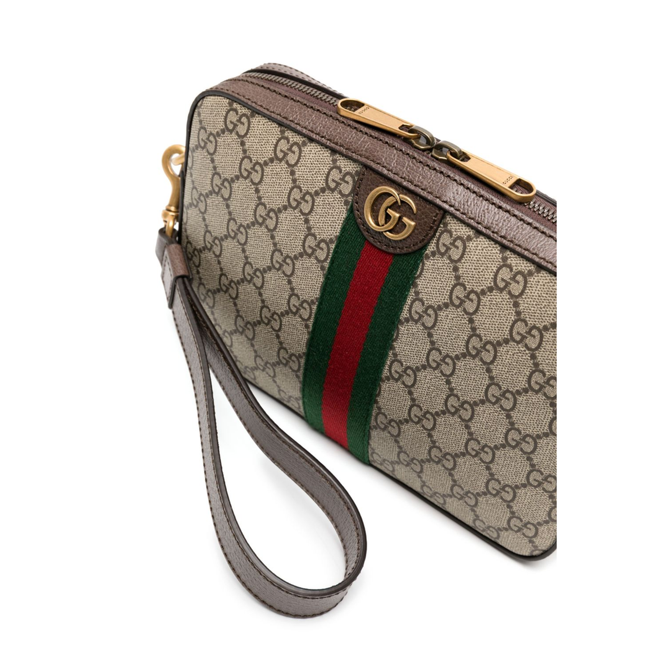 Ophidia Small Canvas Crossbody Bag - Beige