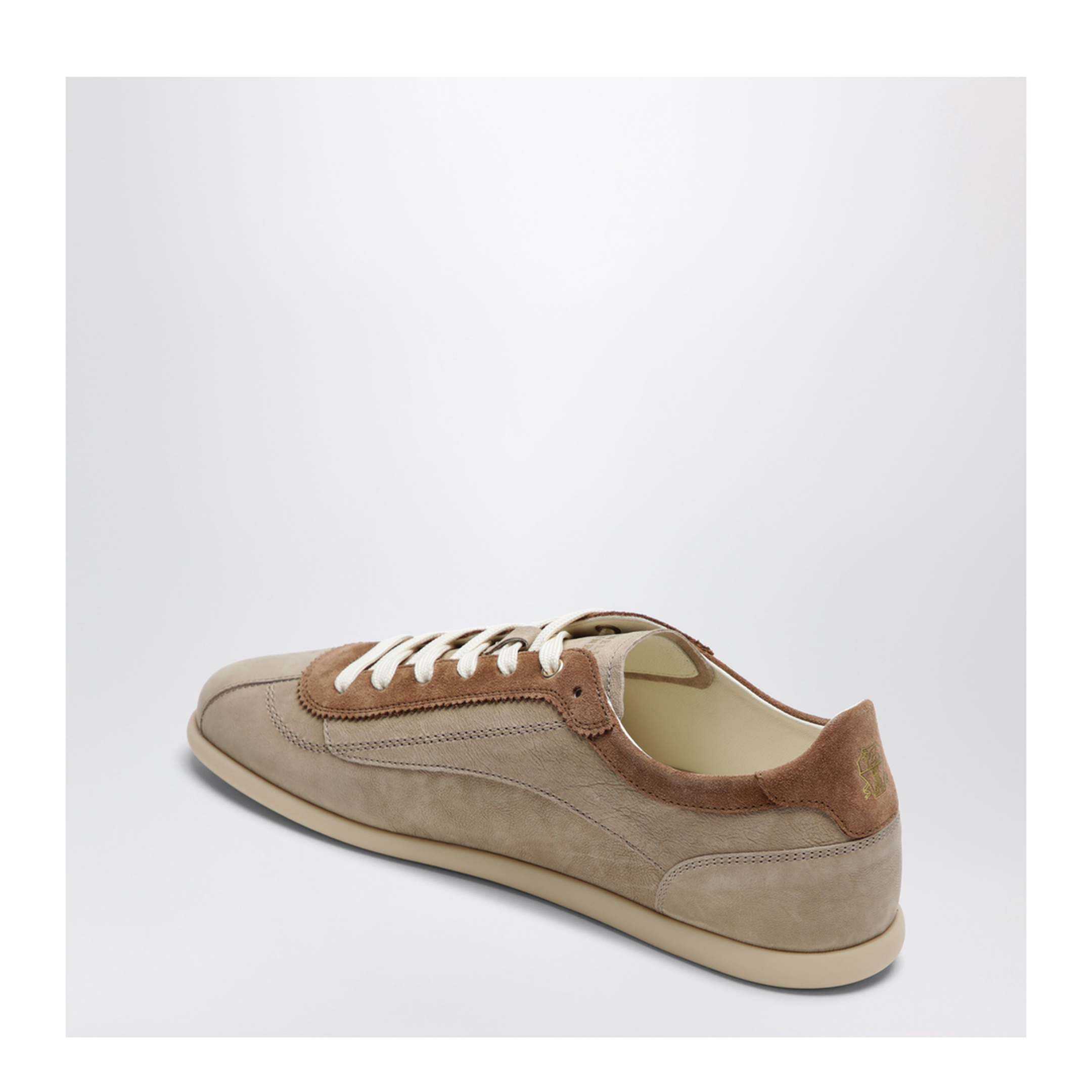 MAYFEYR - Brunello Cucinelli - Beige Low-Top Suede Lace-Up Sneakers - MZUXECD337LECBM48