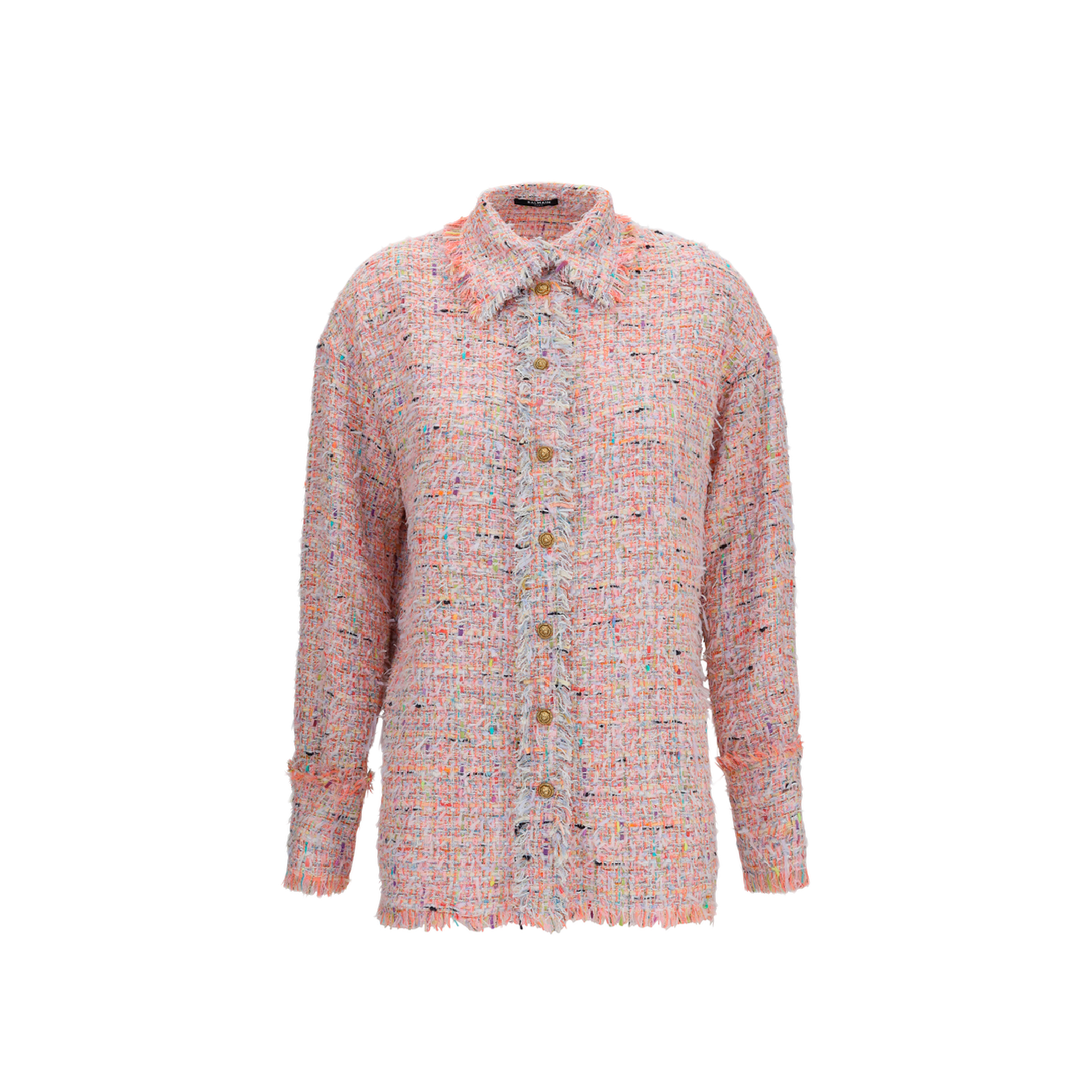 MAYFEYR - Balmain - Tweed Shirt - HF1HD005XM17