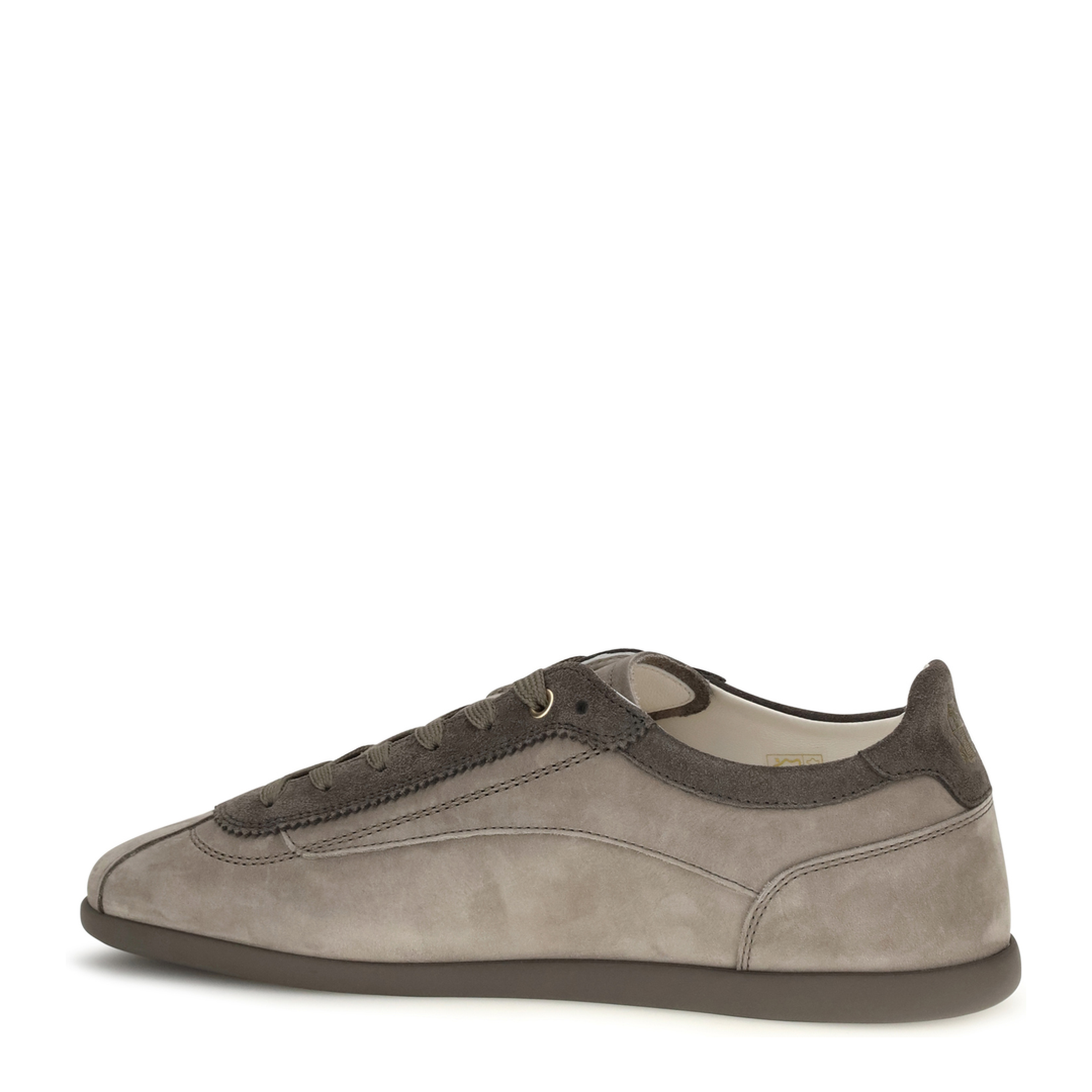 MAYFEYR - Brunello Cucinelli - Nubuck And Suede Sneakers With Slim Sole - MZUKRED337CMR16
