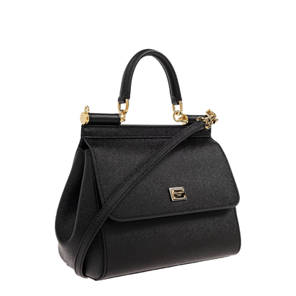 Medium Sicily Handbag in Black