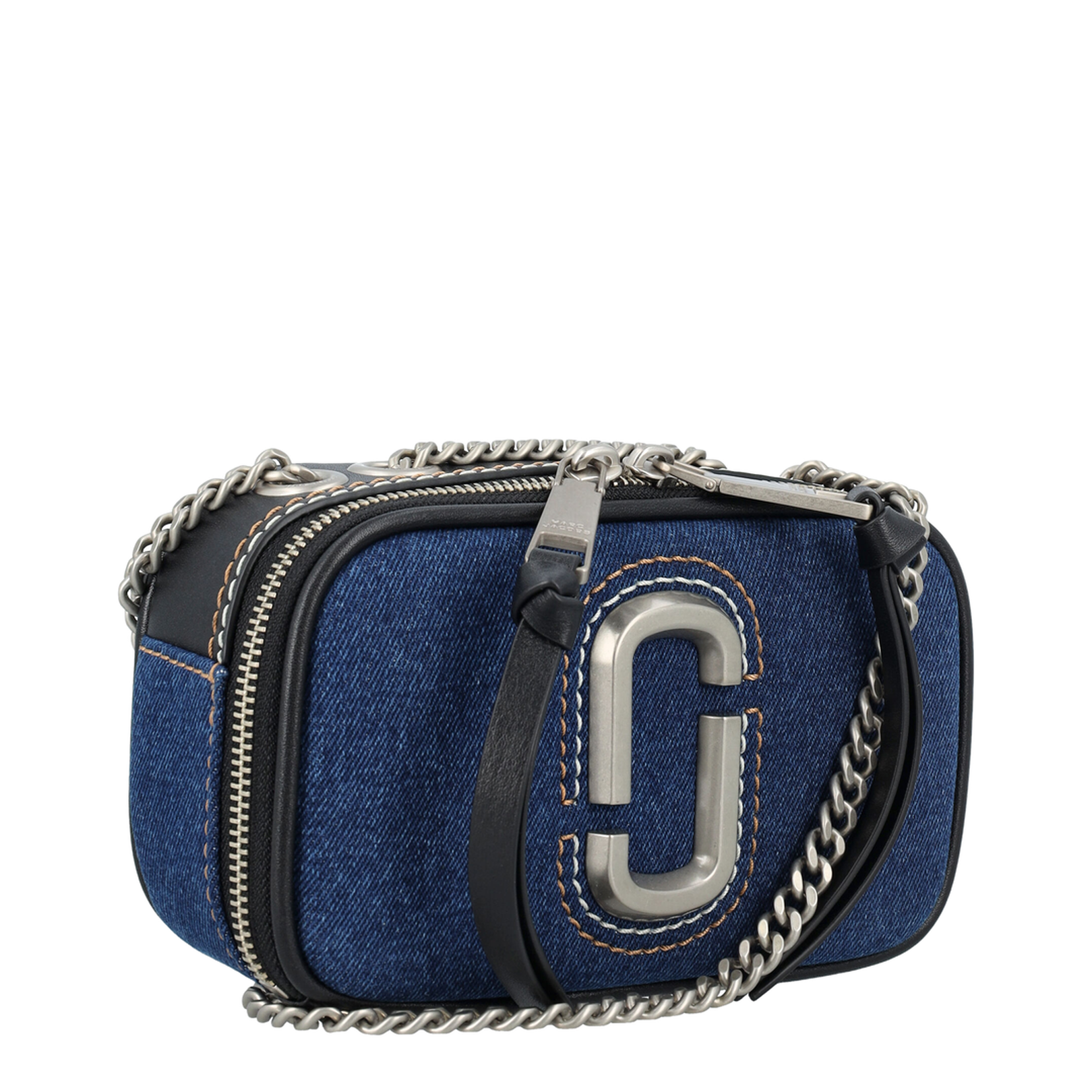 Denim Chain Snapshot Bag