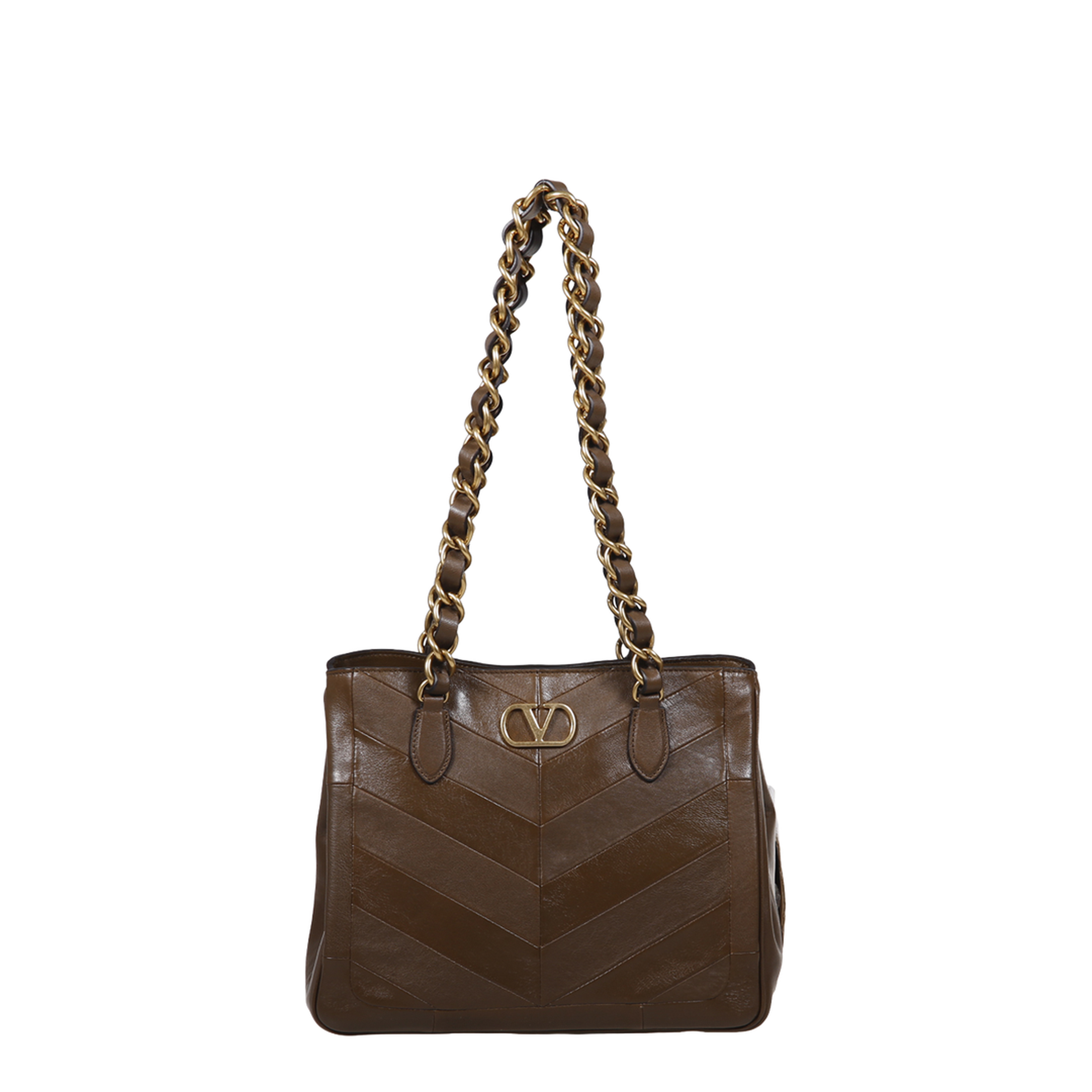 Laseine Small Nappa Leather Shopping Bag - Patchwork Multicolor