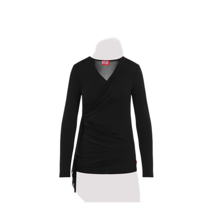 MAYFEYR - Diesel - T Crissy Plain Black Acetate Top - A189200BLBC9XX