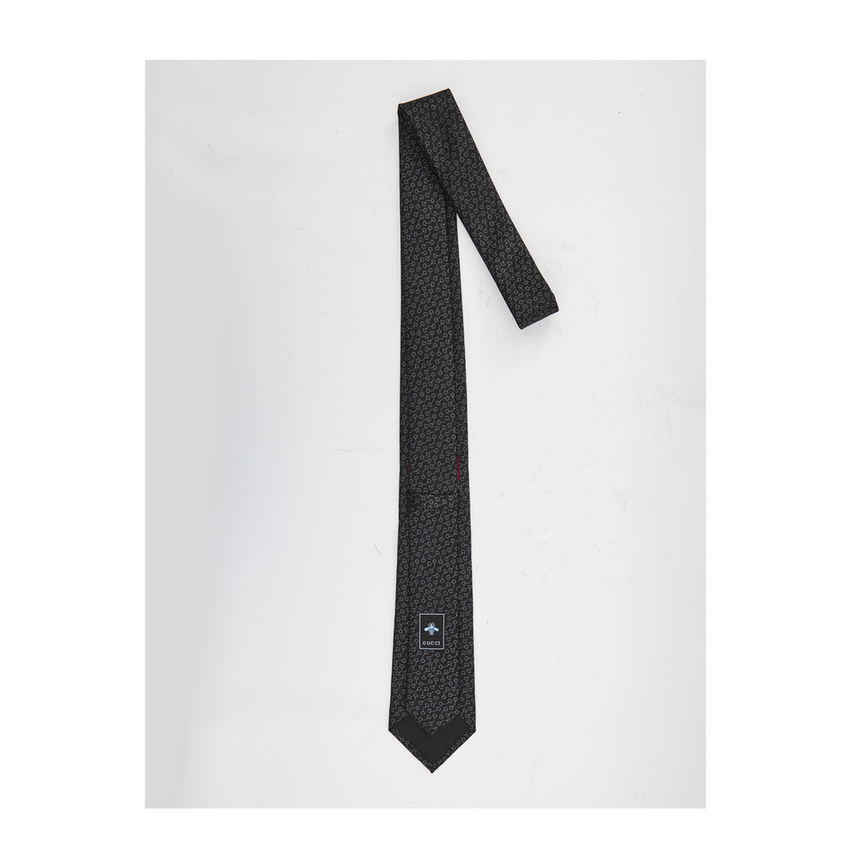 MAYFEYR - Gucci - Silk Jacquard Tie In Black - 8485514E0091000