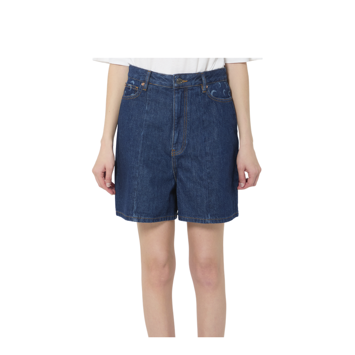 MAYFEYR - Marine Serre - Midnight Denim Shorts - WSH018ARDEN0002BL80