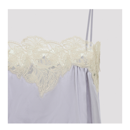 Lilac Satin Dress