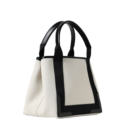 Navy Small Cabas Tote Bag