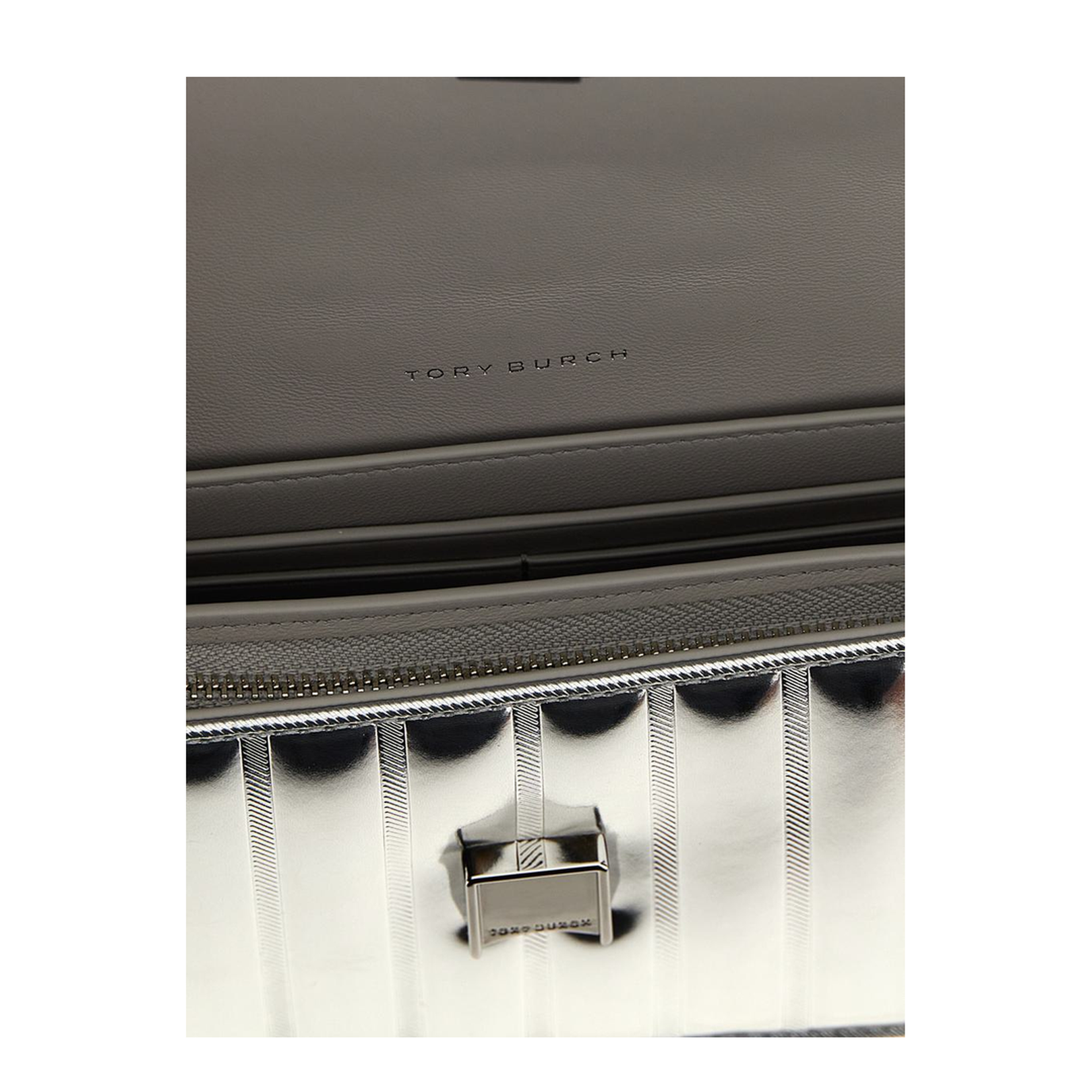 Fleming Metallic Square Quilt Chain Wallet