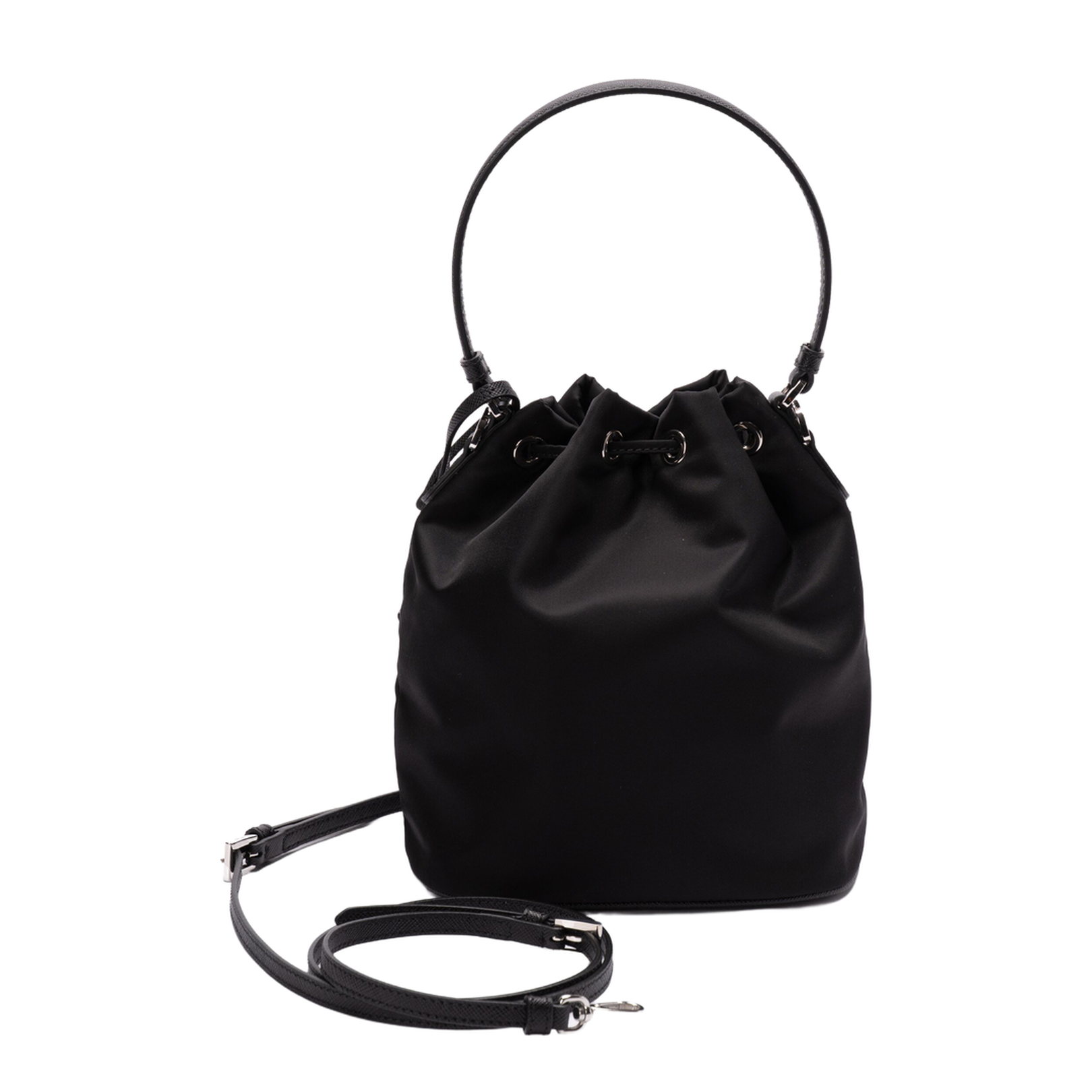 Enamel Triangle-Logo Tote Bag