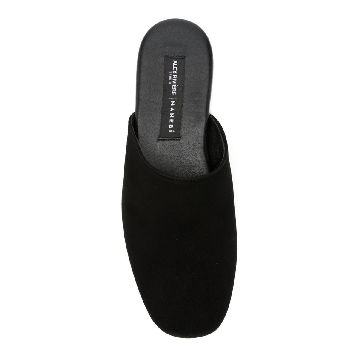 MAYFEYR - MANEBI - Black Almond Toe Slip On Sandals - M61BQBLACK