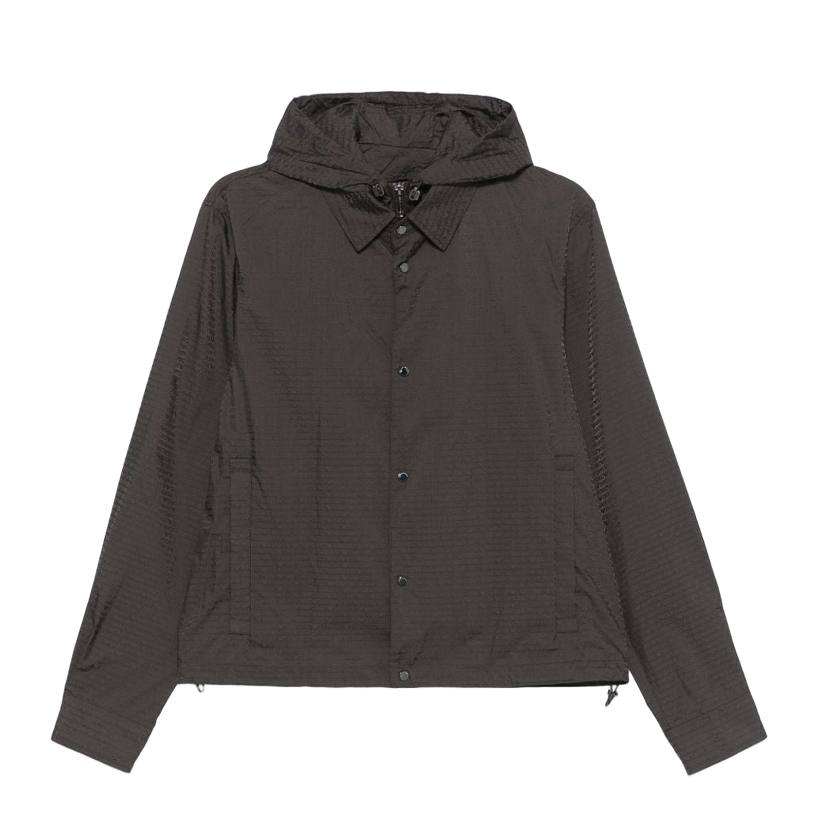 Coffee Brown Jacket with Detachable Hood