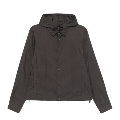 Coffee Brown Jacket with Detachable Hood
