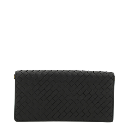 Intrecciato Shoulder Bag Black