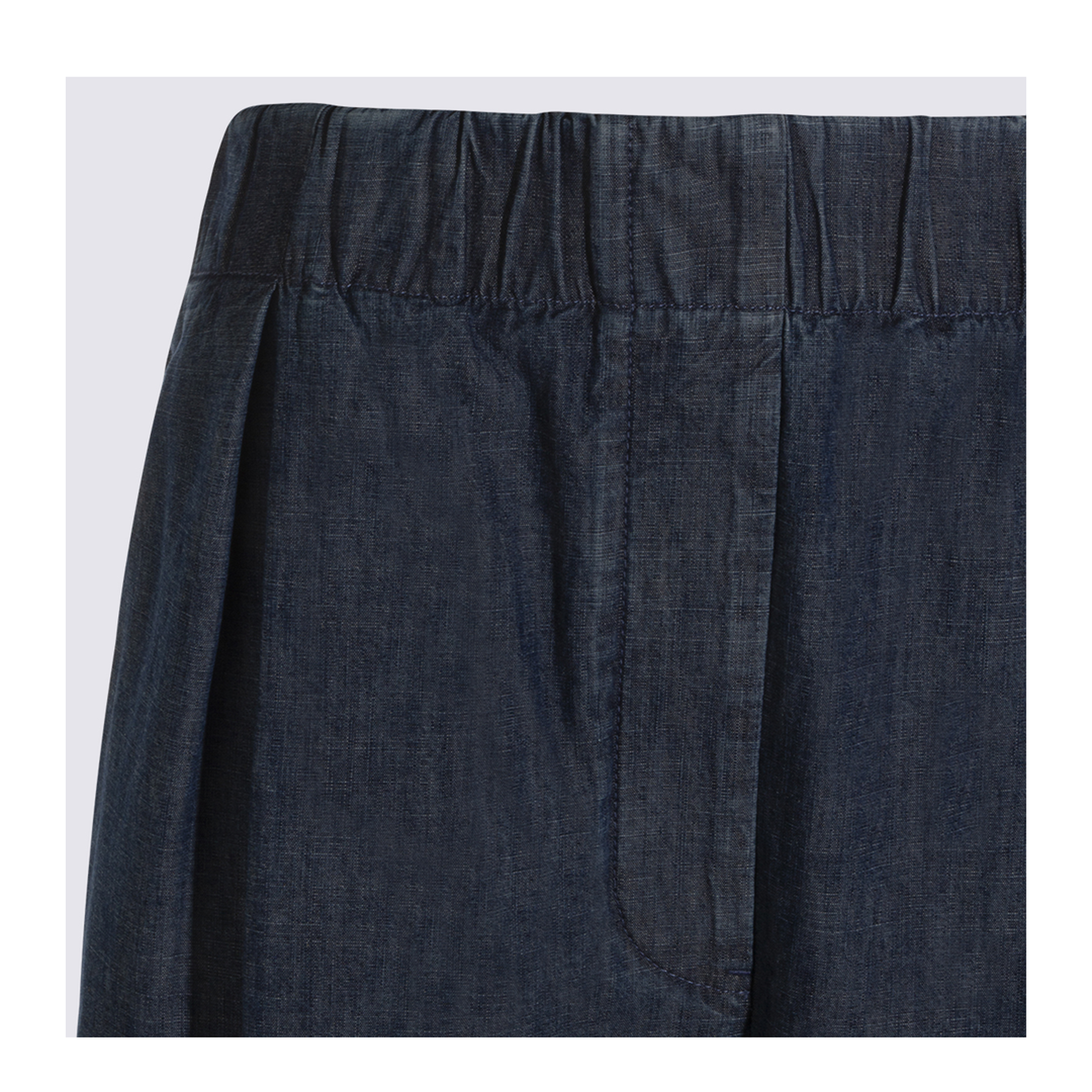 Cotton Wide-Leg Trousers