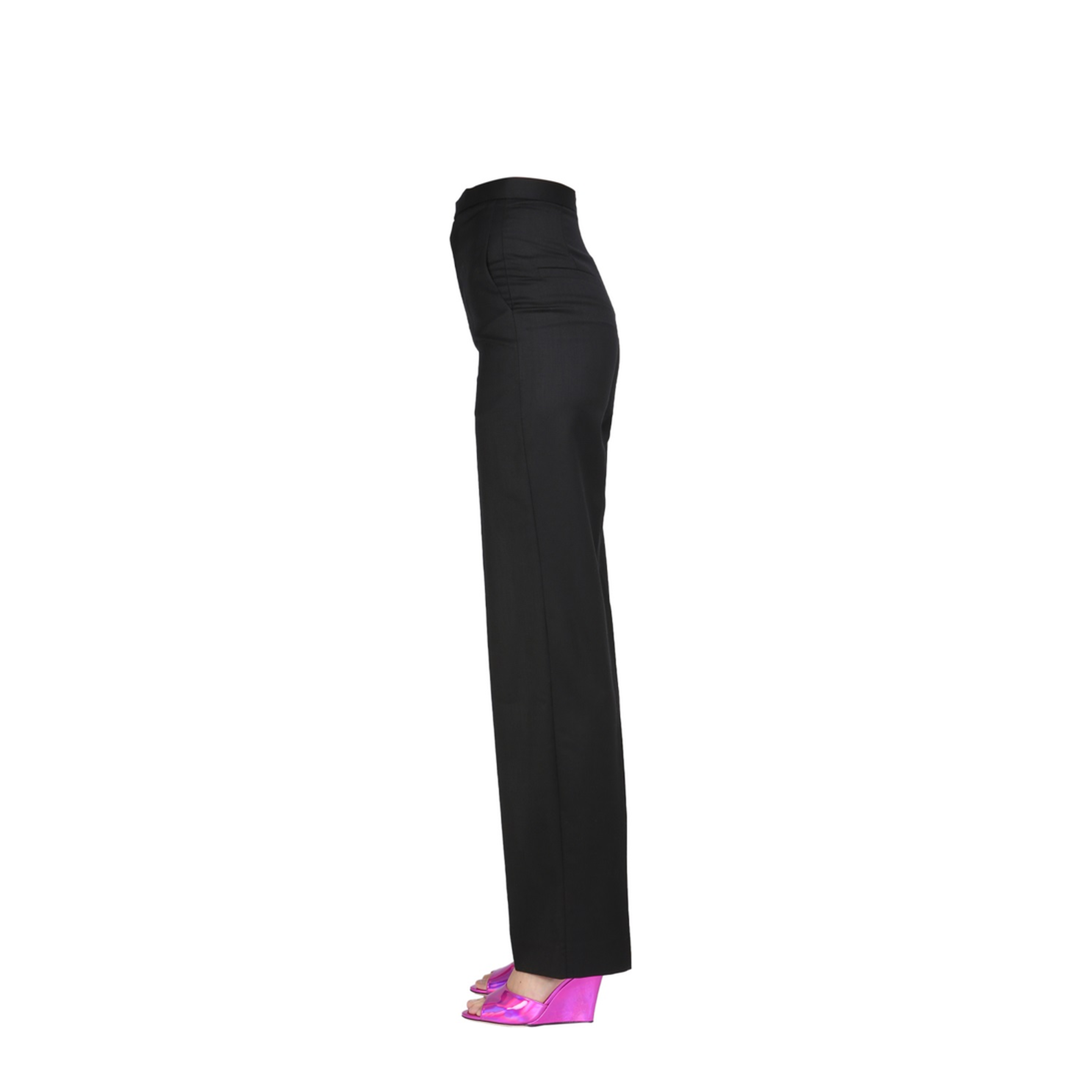 MAYFEYR - ANOUKI - Straight Leg Pants - ASS22N06PABKBLACK