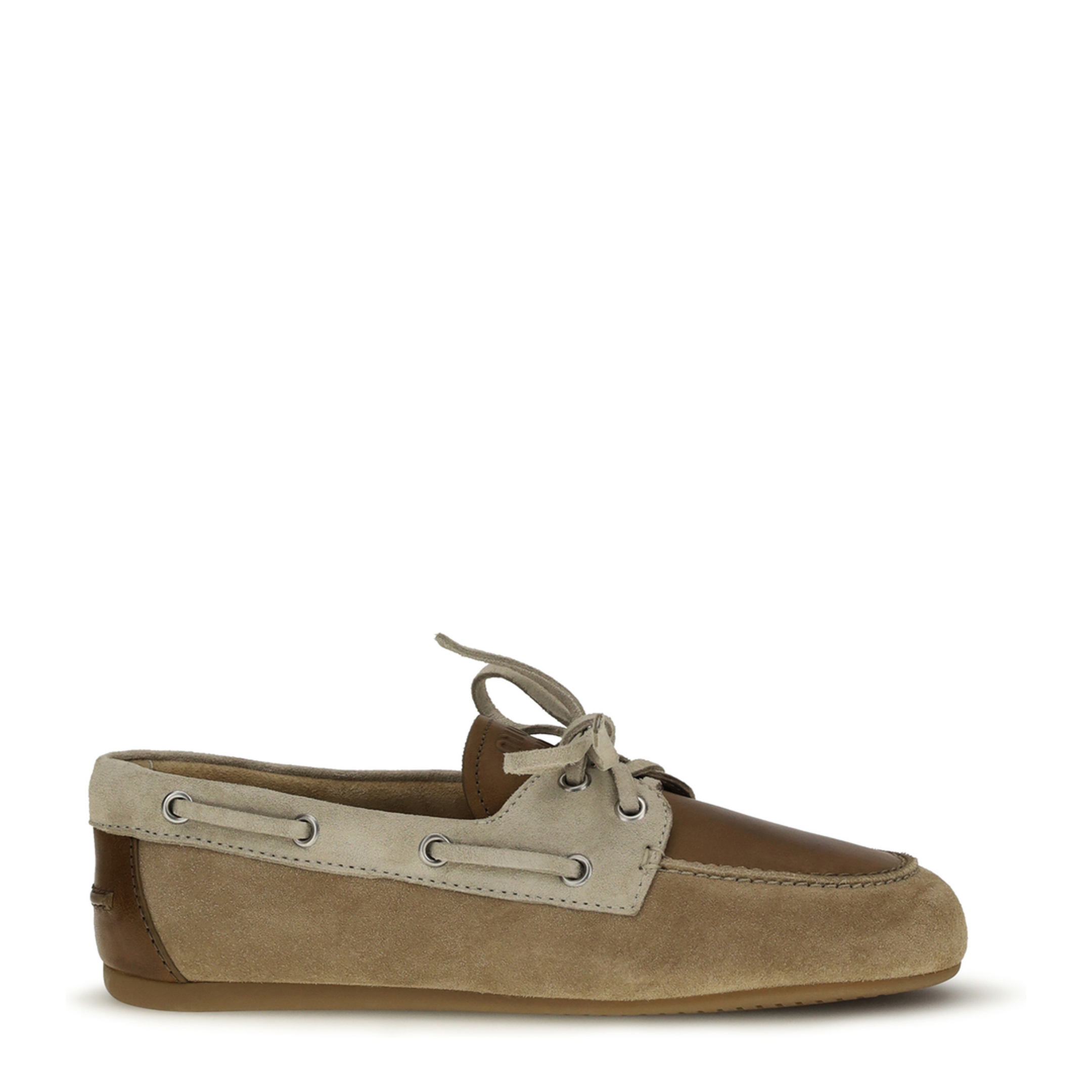 MAYFEYR - Miu Miu - Leather And Suede Loafers - 5D123EF0053K0F