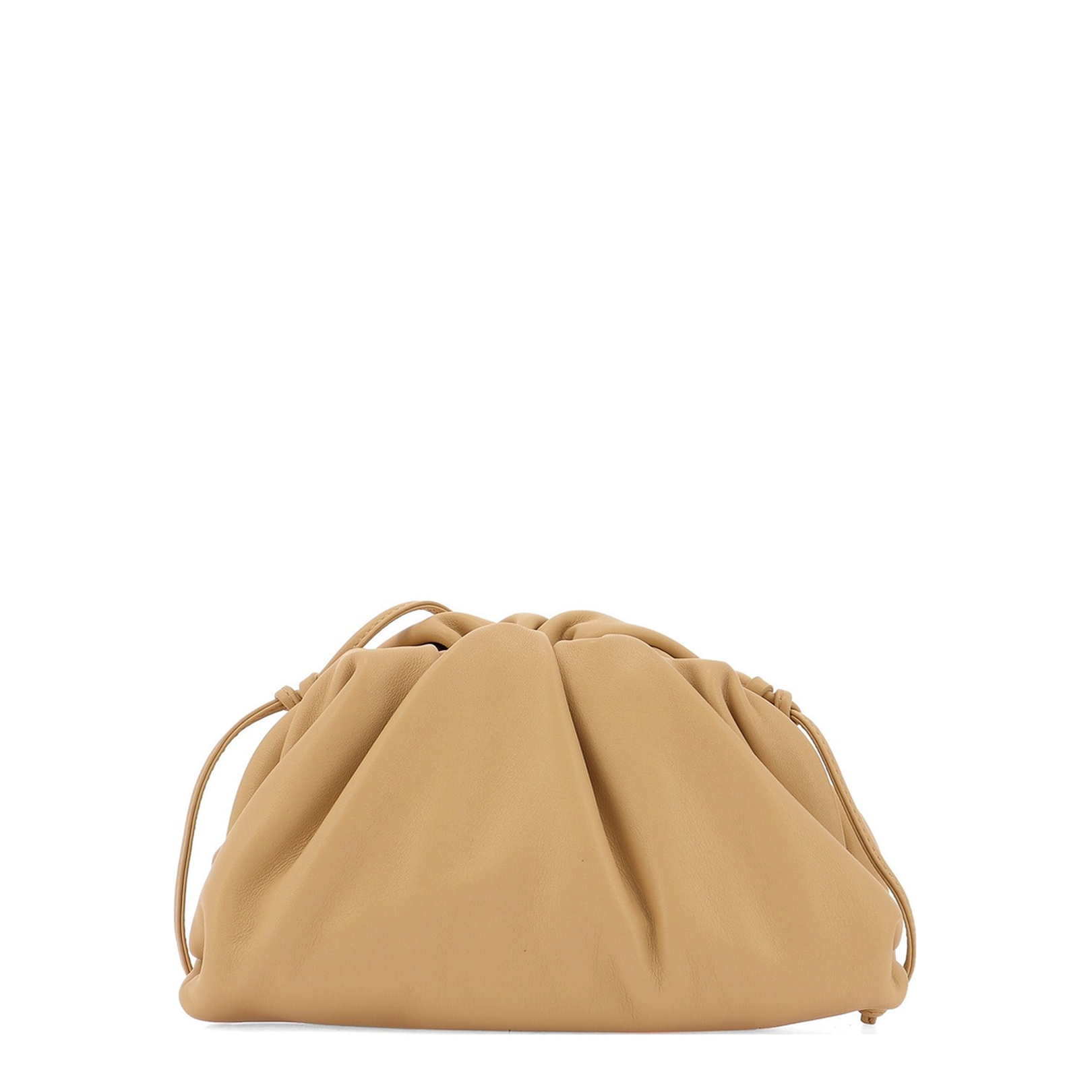 Beige Leather Shoulder Bag