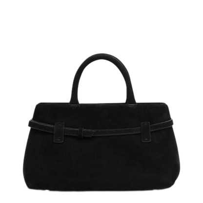 MAYFEYR - Manu Atelier - Le Cambon 25 Black Suede Bag - 2024378SUEBLK