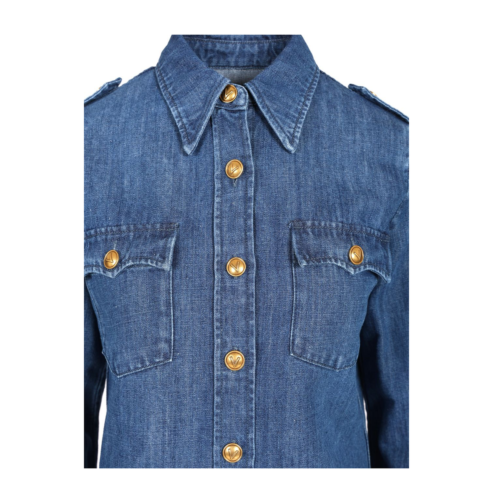 Lightweight Denim Shirt In Blue