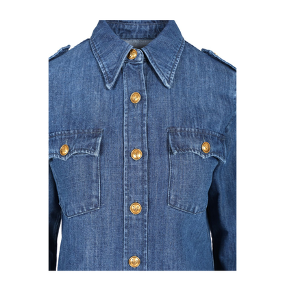 Lightweight Denim Shirt In Blue