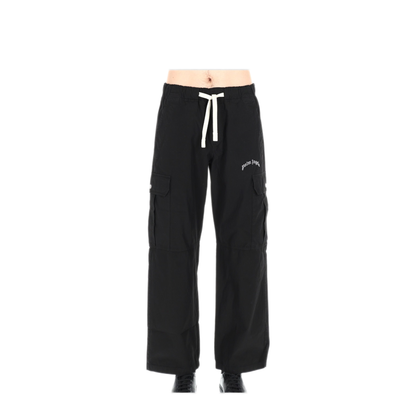 MAYFEYR - Palm Angels - Cargo Trousers Curved Logo - PMCF037S26FAB0011003