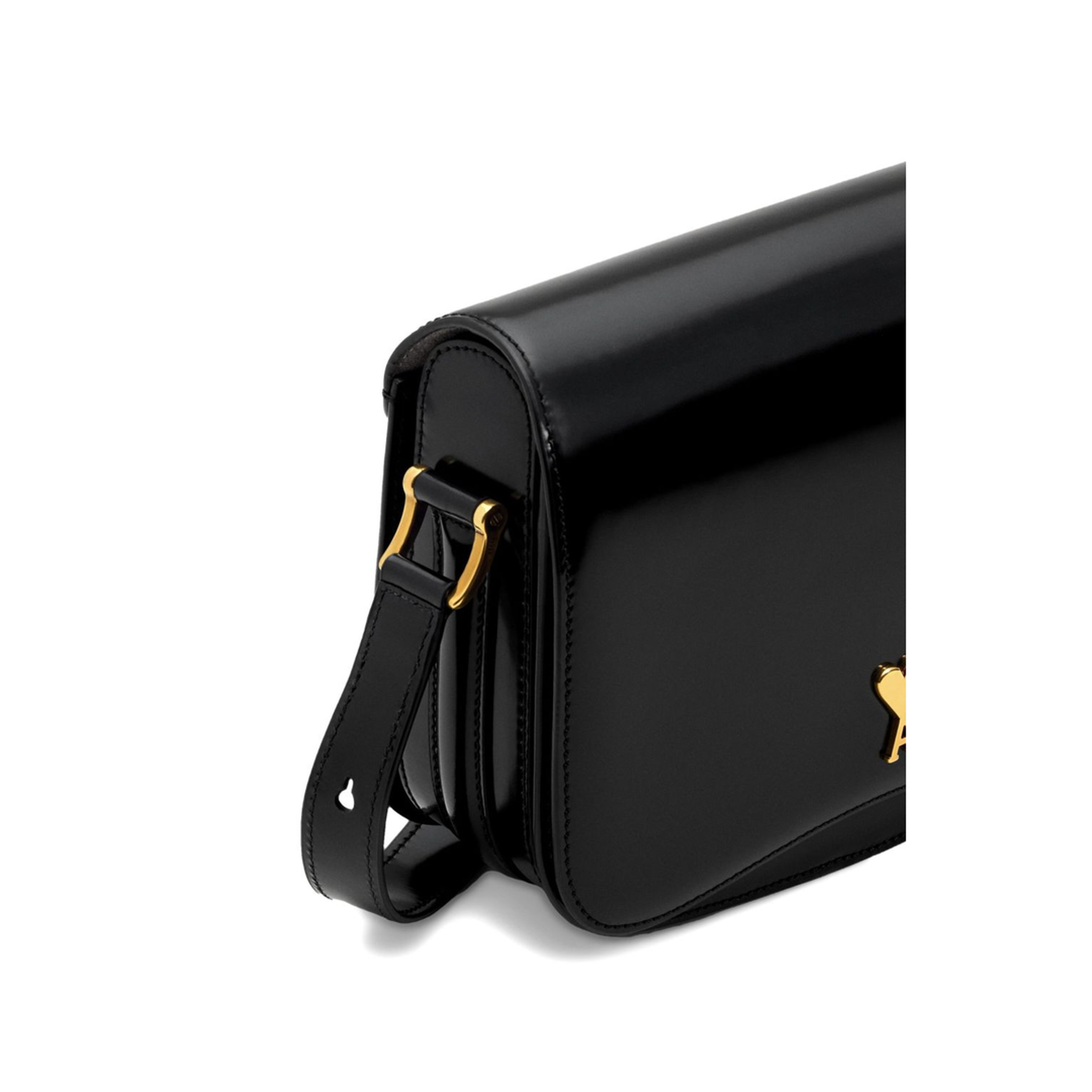 MAYFEYR - Ami Paris - Black Glazed Leather Bag - ULL717AL0139001
