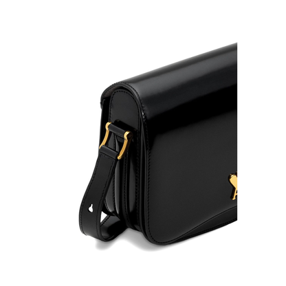 MAYFEYR - Ami Paris - Black Glazed Leather Bag - ULL717AL0139001