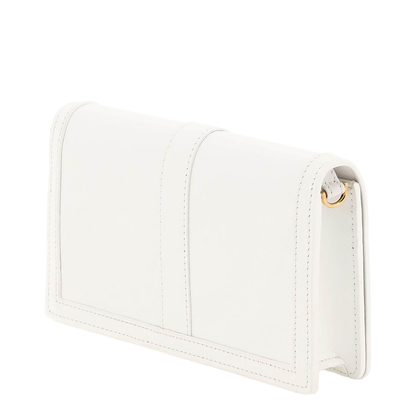 Gold-colored Greek motif shoulder bag
