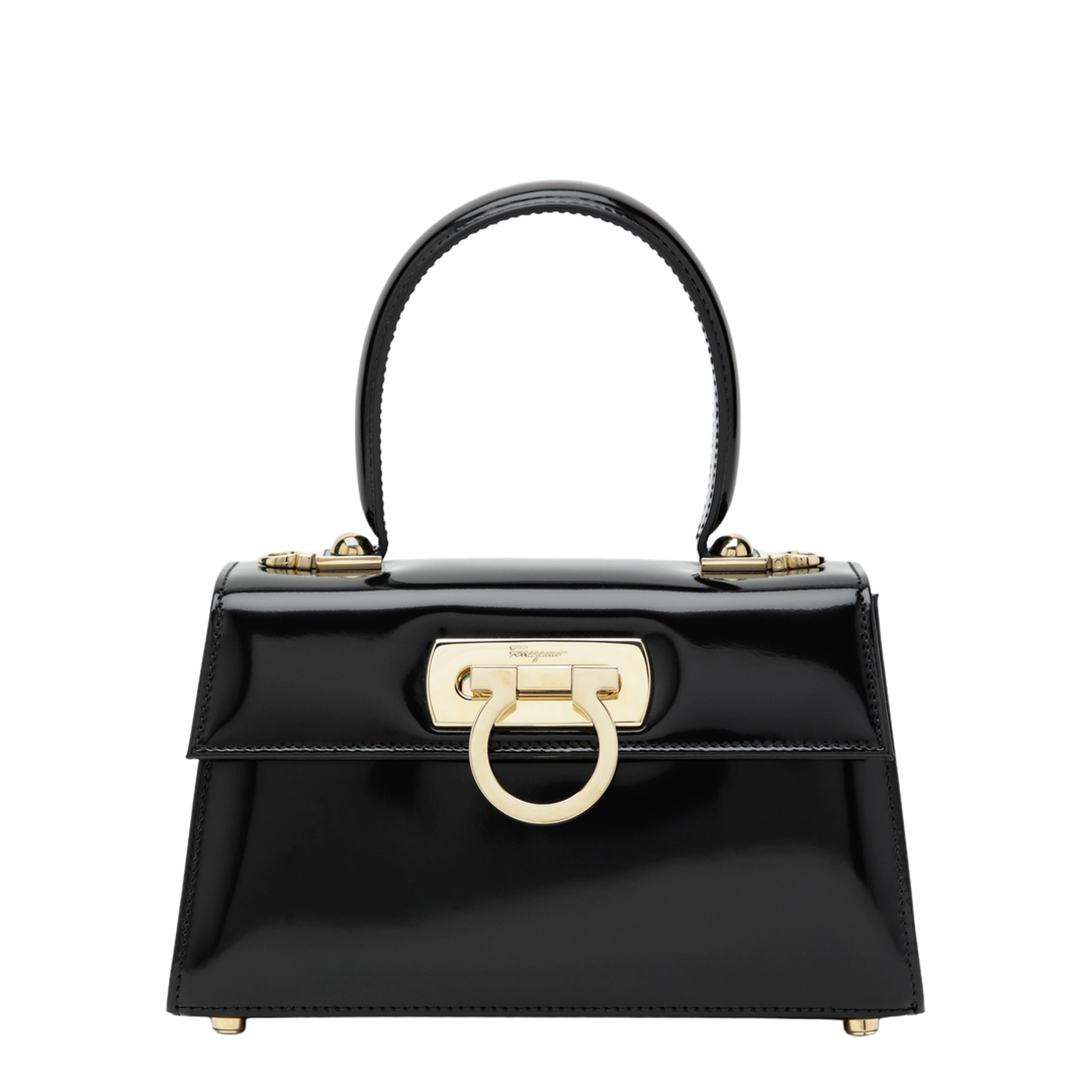 Black Iconic Top Handle Bag