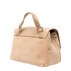 Postina Jones Baby Calf Suede Handbag - Beige maggese