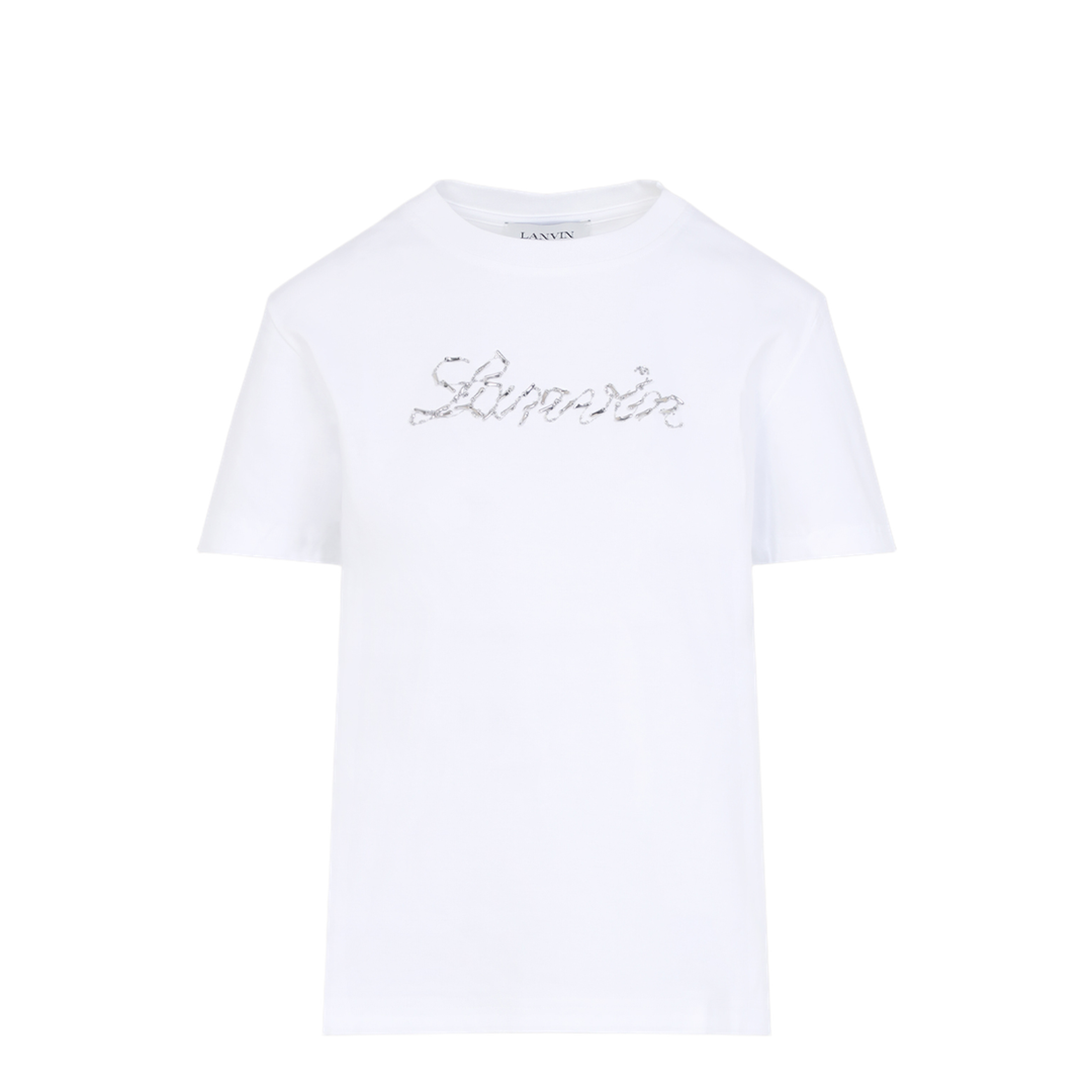 MAYFEYR - Lanvin - Embroidered Script Logo T-Shirt - RWTS9030J176P25