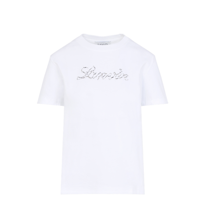 MAYFEYR - Lanvin - Embroidered Script Logo T-Shirt - RWTS9030J176P25