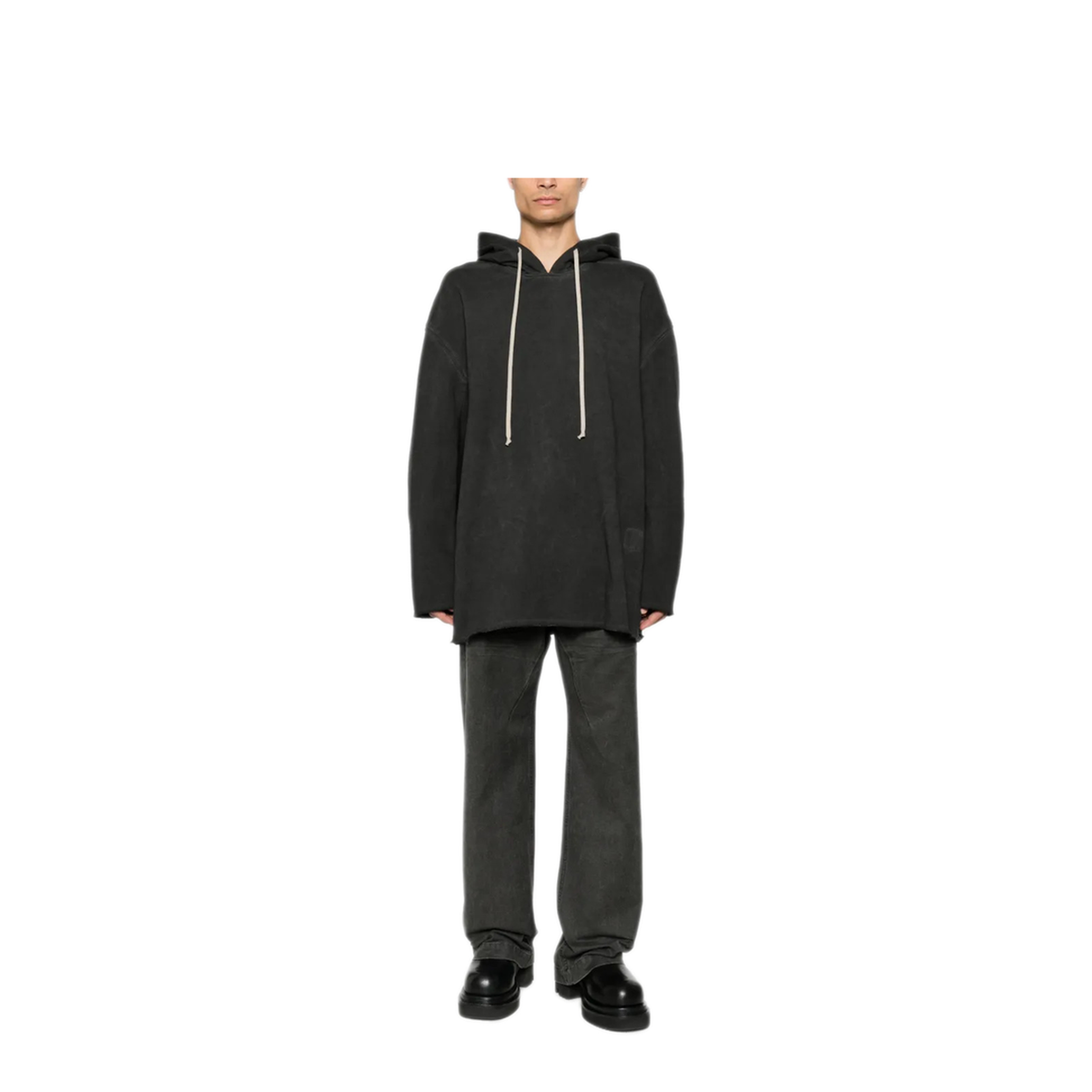 MAYFEYR - Rick Owens - Drawstring Hoodie Oversized Fit - DU02F6280FDP139
