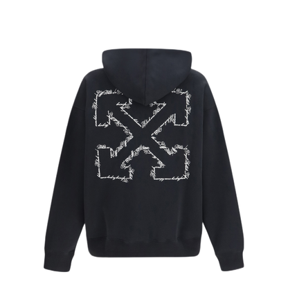 MAYFEYR - Off-White - Script Arrow Diagonal Skate Hoodie - 44MBB085S26F0040010001